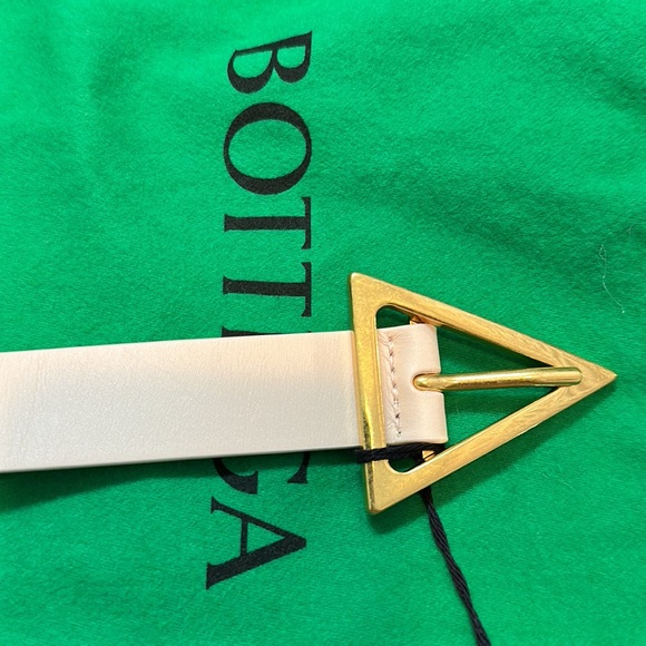 Bottega Veneta triangle belt almond/pink 80cm - Picture 2 of 8